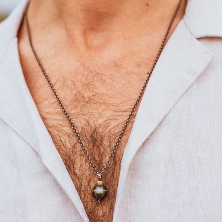 Thousand Island Black Pearl Drop Necklace – VESTIGE